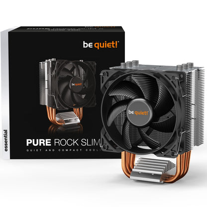 be quiet! Pure Rock Slim 2 Fan CPU Cooling Fan, Universal Socket, Black