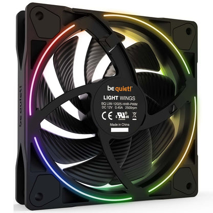 be quiet! Light Wings PWM High Speed ARGB Fan 4-Pin PWM Fan 3-Pin ARGB Connector