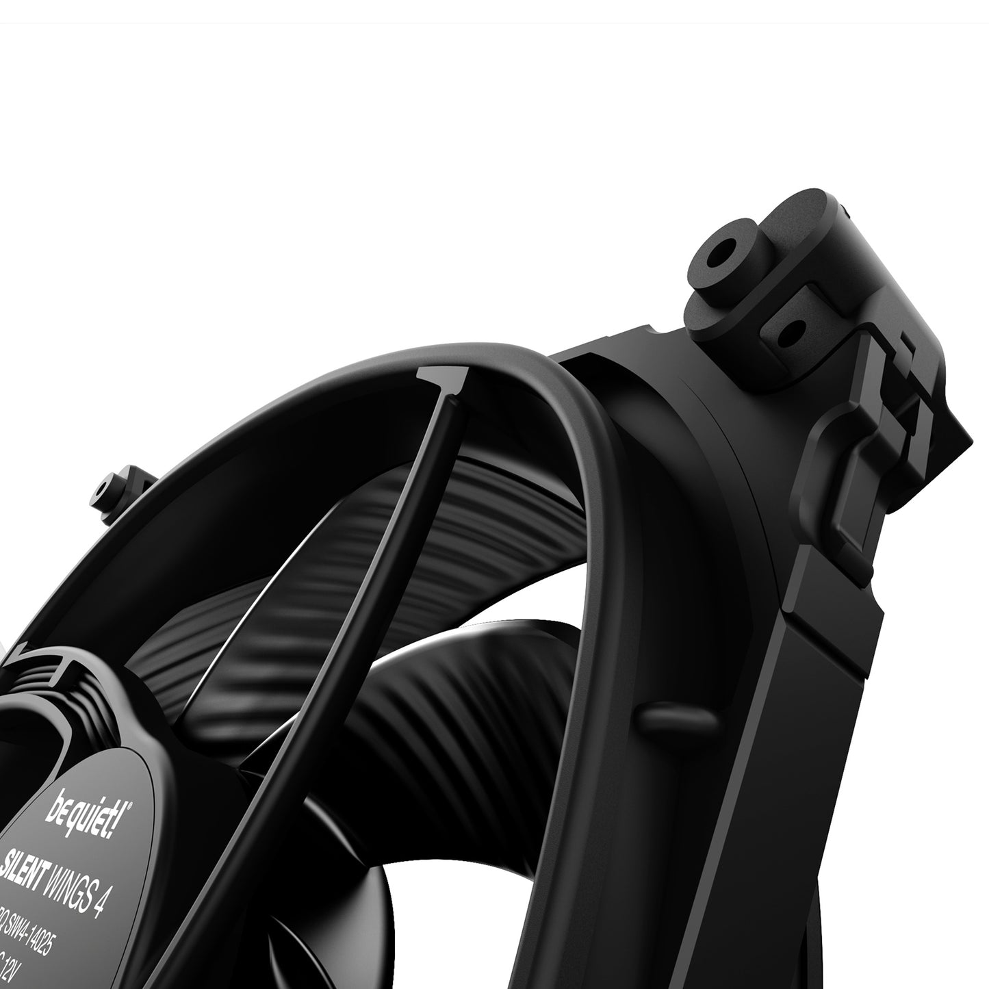 be quiet! Silent Wings 4 PWM Black Fan, 140mm, 1100RPM, 2 Mounting Options