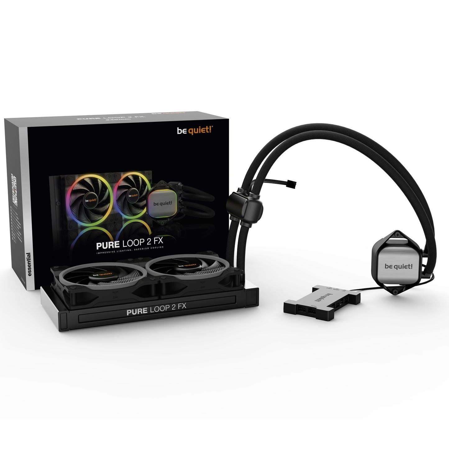be quiet! Pure Loop 2 FX AiO Liquid CPU Cooler 240mm Radiator ARGB PWM Hub