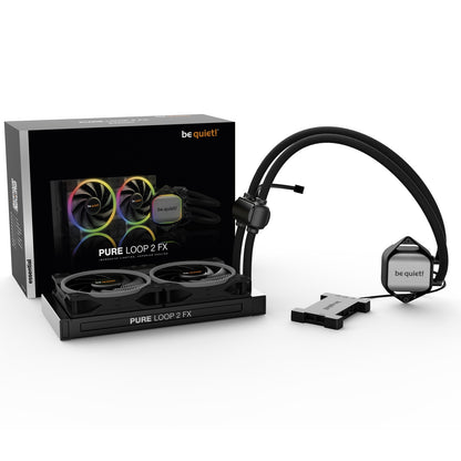 be quiet! Pure Loop 2 FX AiO Liquid CPU Cooler 240mm Radiator ARGB PWM Hub