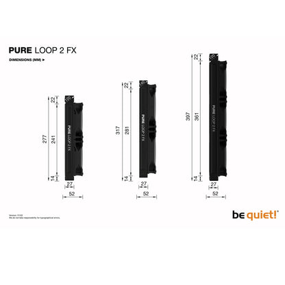 be quiet! Pure Loop 2 FX AiO Liquid CPU Cooler 240mm Radiator ARGB PWM Hub
