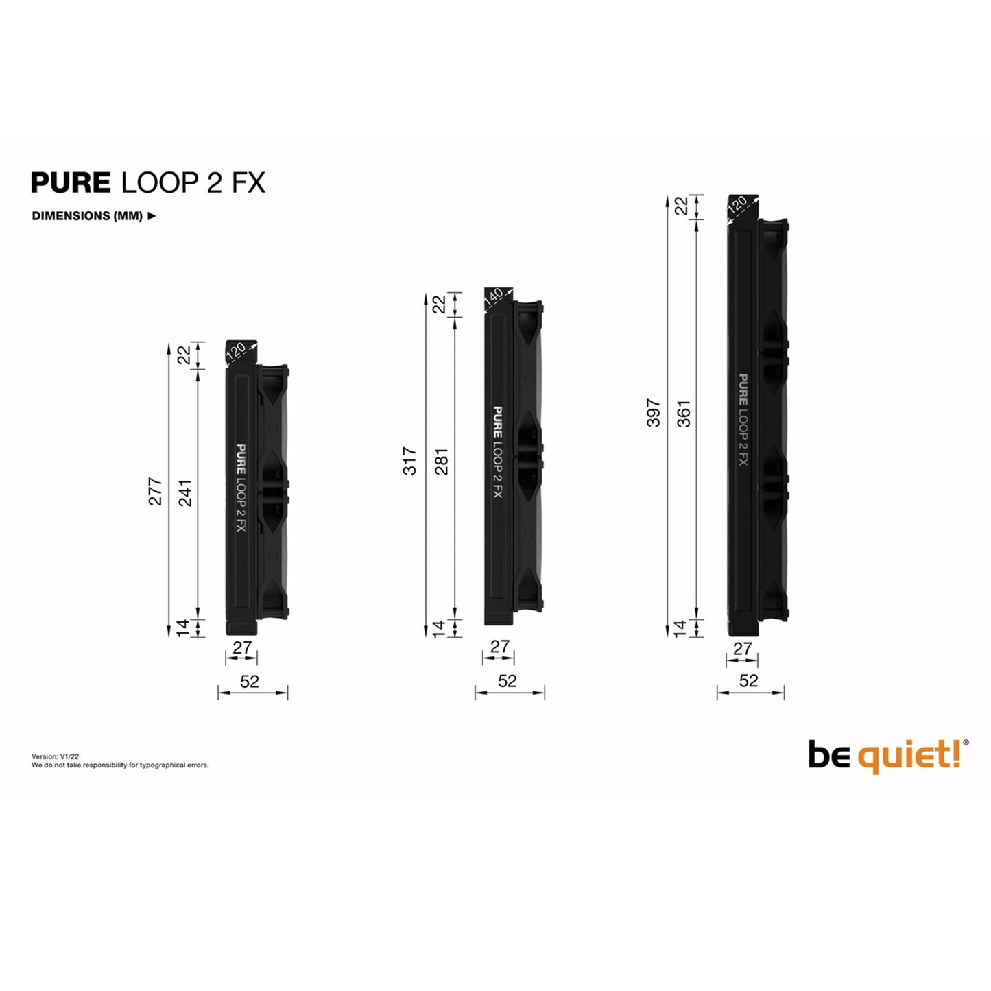 be quiet! Pure Loop 2 FX AiO Liquid CPU Cooler 360mm Radiator ARGB Cooling Fan