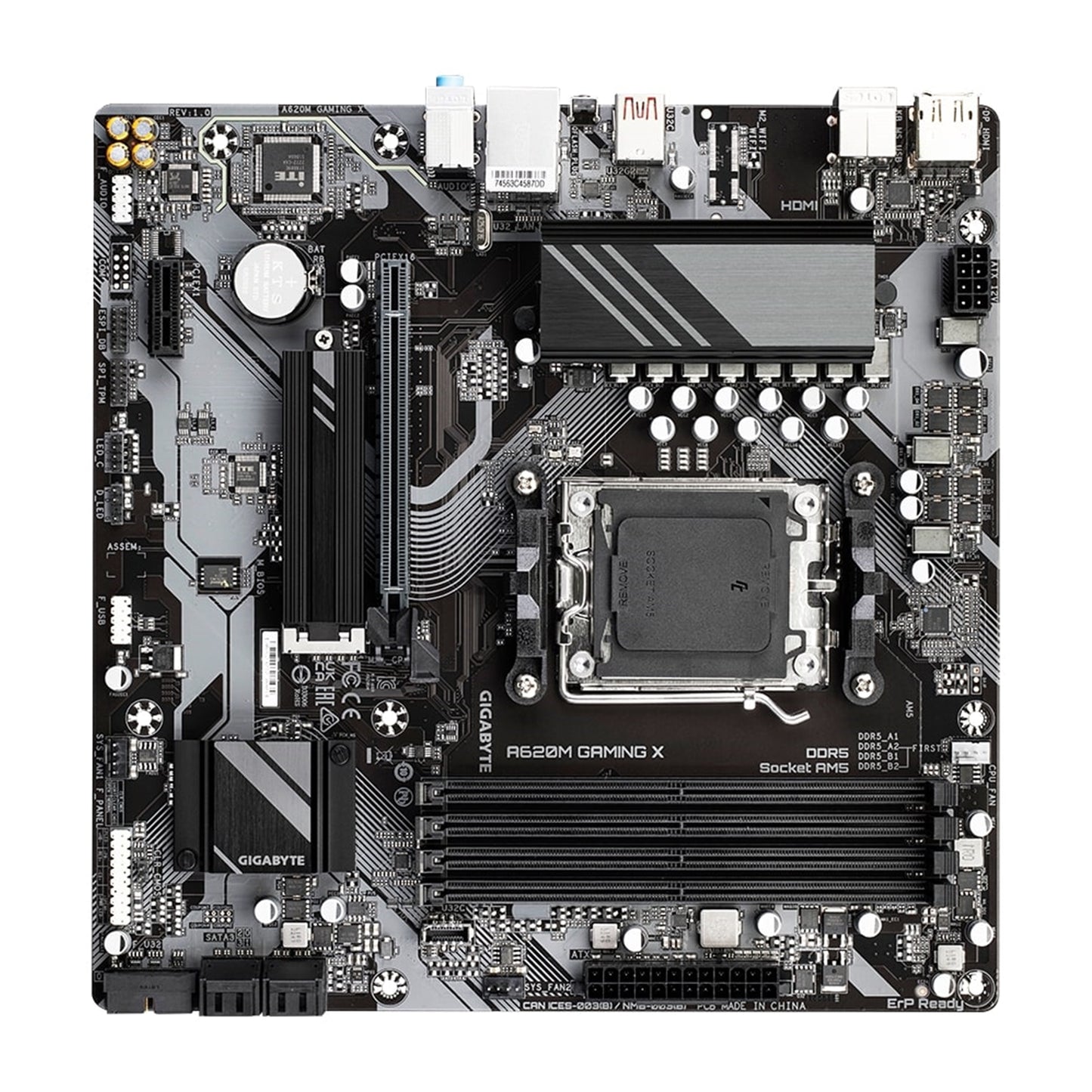 Gigabyte A620M GAMING X AMD AM5 Socket Motherboard