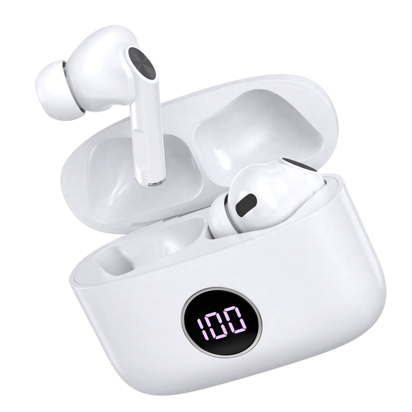 Prevo M10 ANC TWS Earbuds, Touch Control, Wireless Charging Case