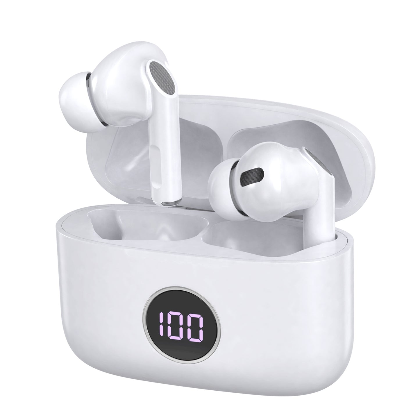 Prevo M10 ANC TWS Earbuds, Touch Control, Wireless Charging Case
