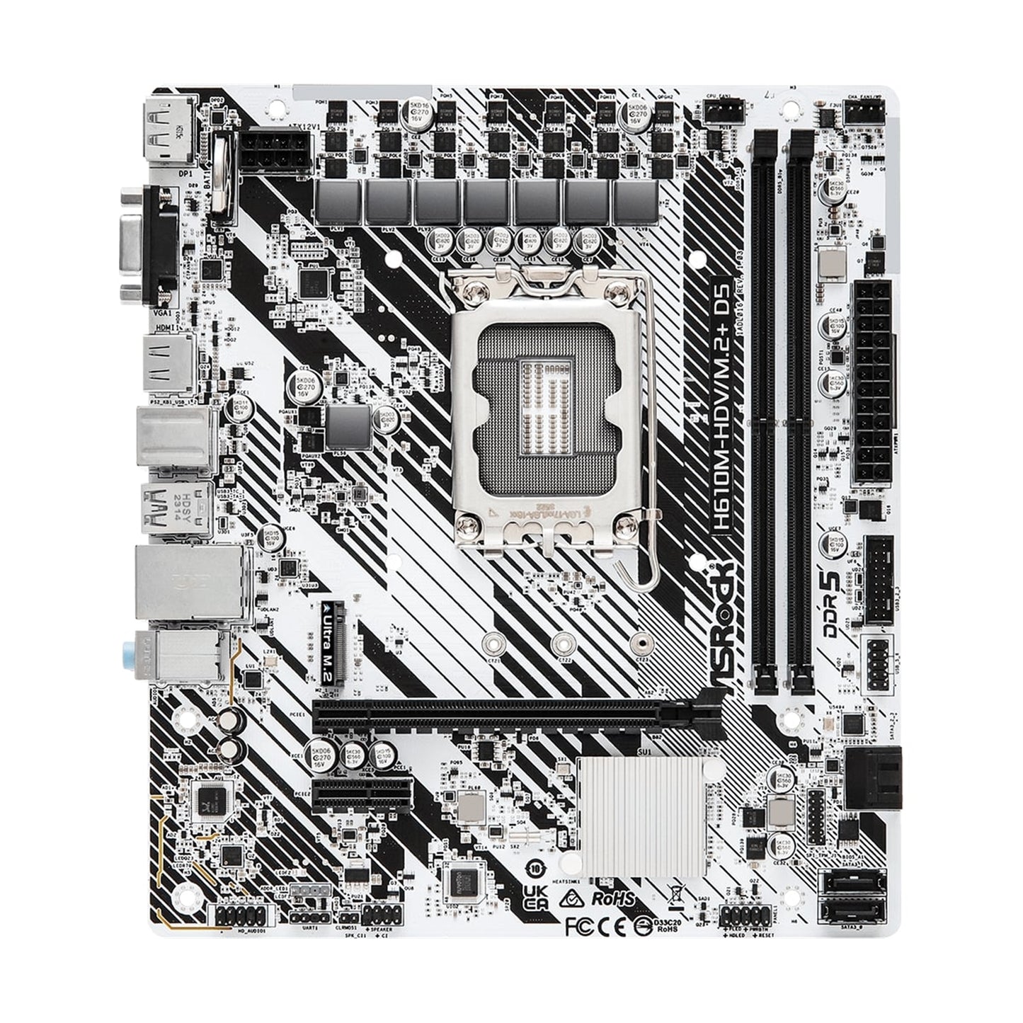 ASRock H610M-HDV/M.2+ D5 Intel 1700 Socket Motherboard Micro-ATX