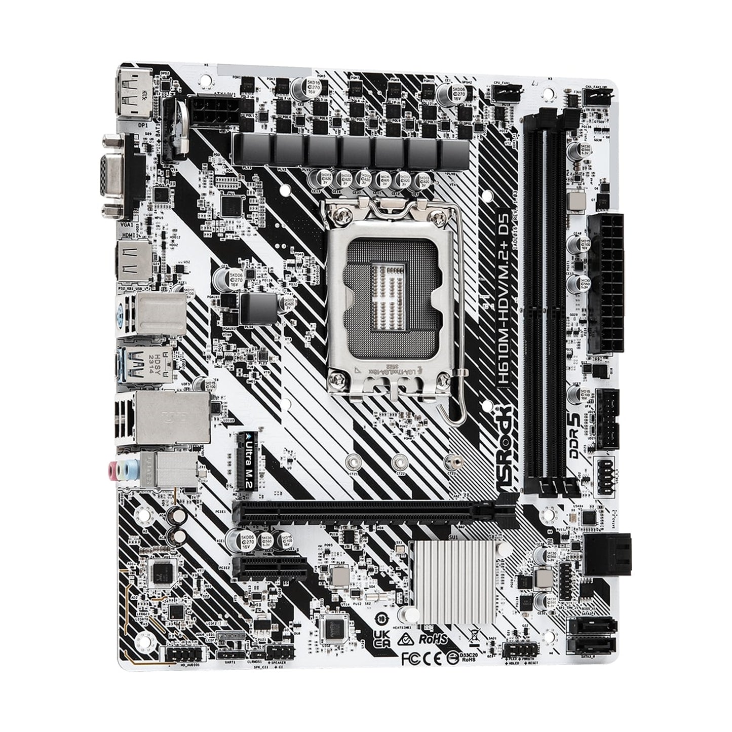 ASRock H610M-HDV/M.2+ D5 Intel 1700 Socket Motherboard Micro-ATX