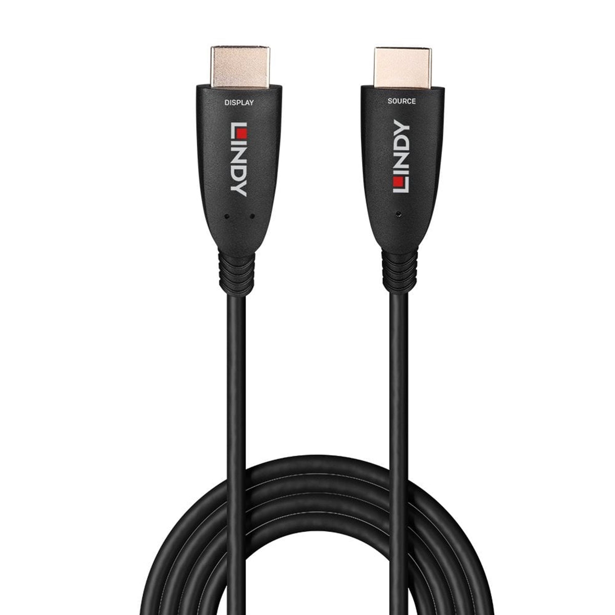 Lindy 38510 10m HDMI (M) 2.1 Anthra Line Fibre Optic Hybrid Cable - Black