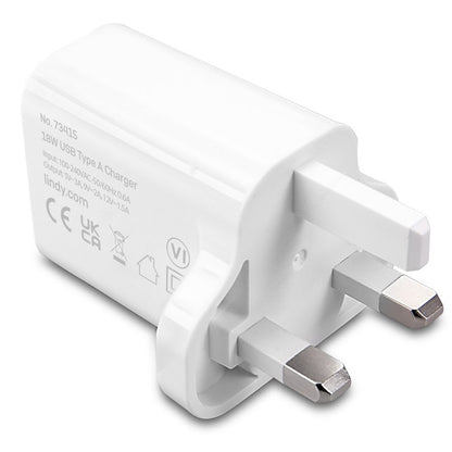 LINDY 73415 18W USB Type A Charger
