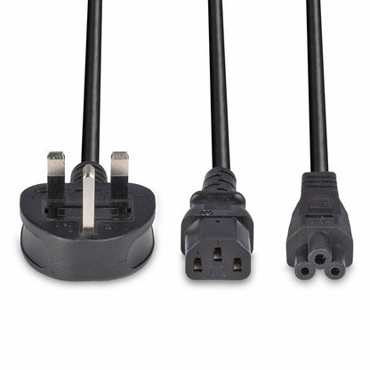 Lindy 30374 2.5m UK 3 Pin Plug To IEC C13 & IEC C5 Mains Splitter Cable
