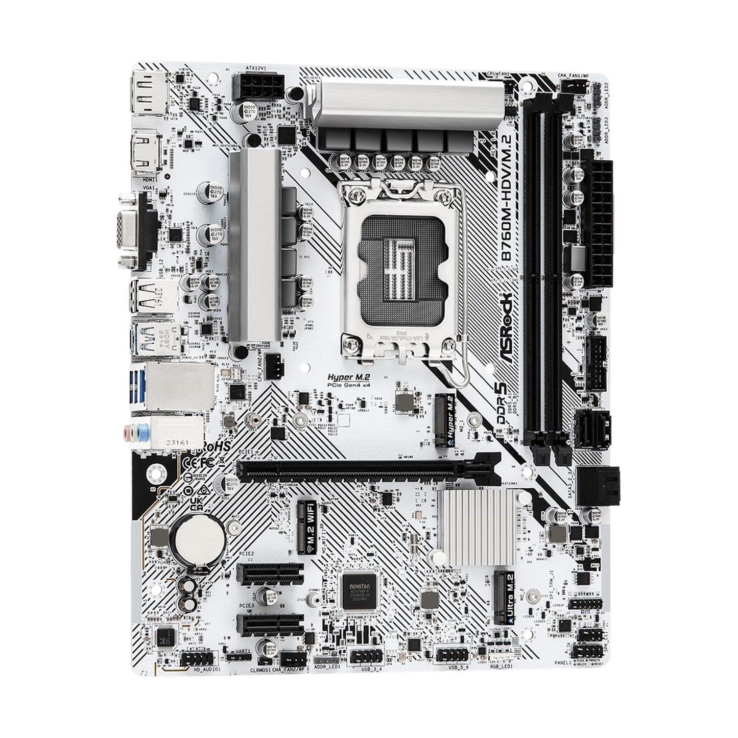 ASRock B760M-HDV/M.2 Intel 1700 Socket Motherboard Micro-ATX