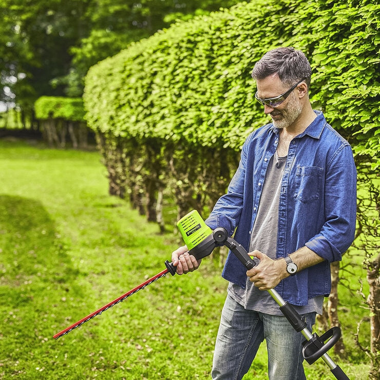 Greenworks 60V DigiPro 20 Inch Long Reach Cordless Hedge Trimmer (Tool Only)