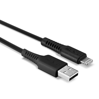Lindy 31319 0.5m USB-A (M) 2.0 To Lightening (M) MFi Certified 480Mbps Cable Blk