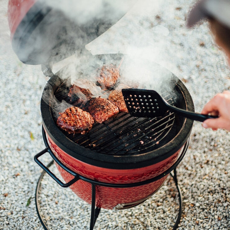 Kamado Joe Junior 13.5 Inch Ceramic Charcoal Barbecue Grill + Cover