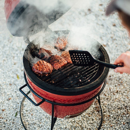 Kamado Joe Junior 13.5 Inch Ceramic Charcoal Barbecue Grill + Cover