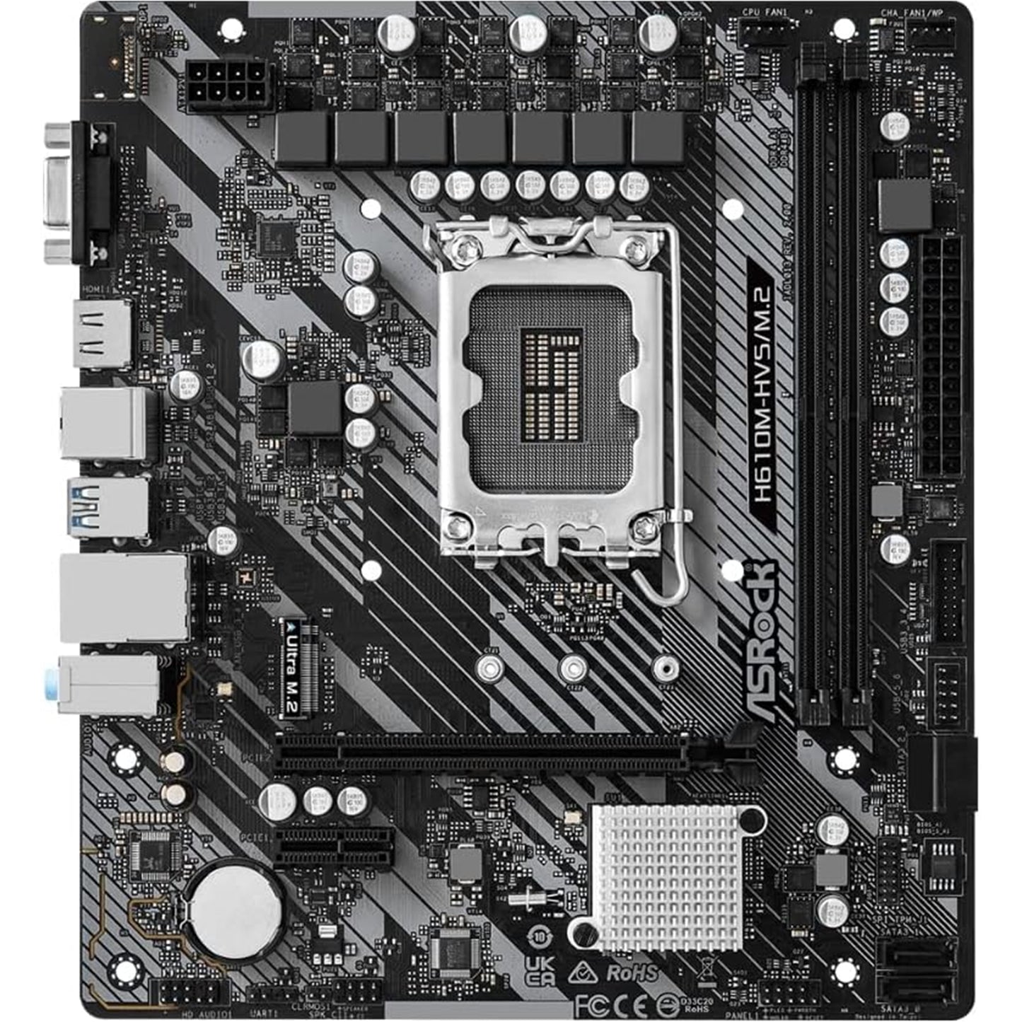 ASRock H610M-HDV/M.2 R2.0 Super Alloy Intel 1700 Socket Motherboard Micro-ATX