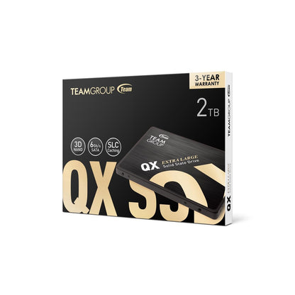 Team QX2 2TB 2.5 Inch SSD, Sata 3 Interface, Read 560MB/s, Write 550MB/s