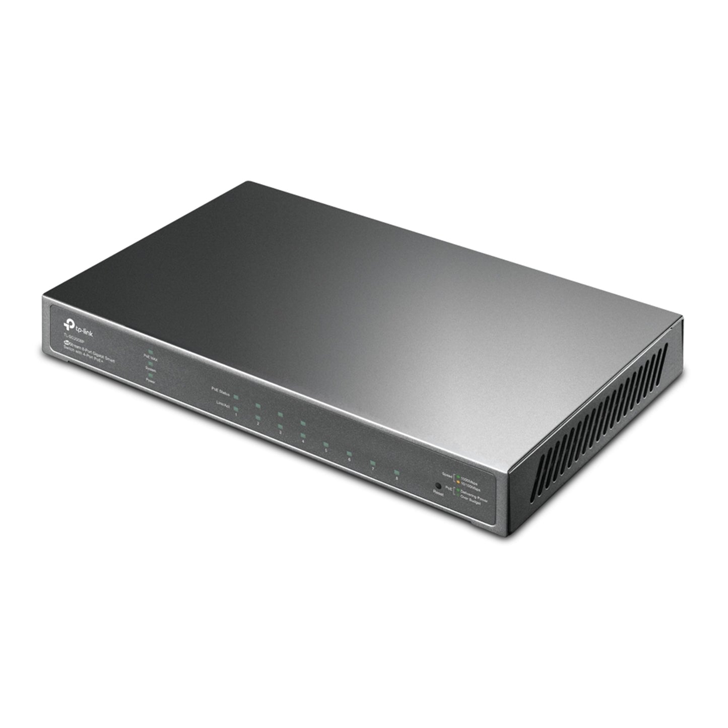TP-Link JetStream TL-SG2008P 8-Port Metal Gigabit Smart Switch w/4-Port PoE+ 62W