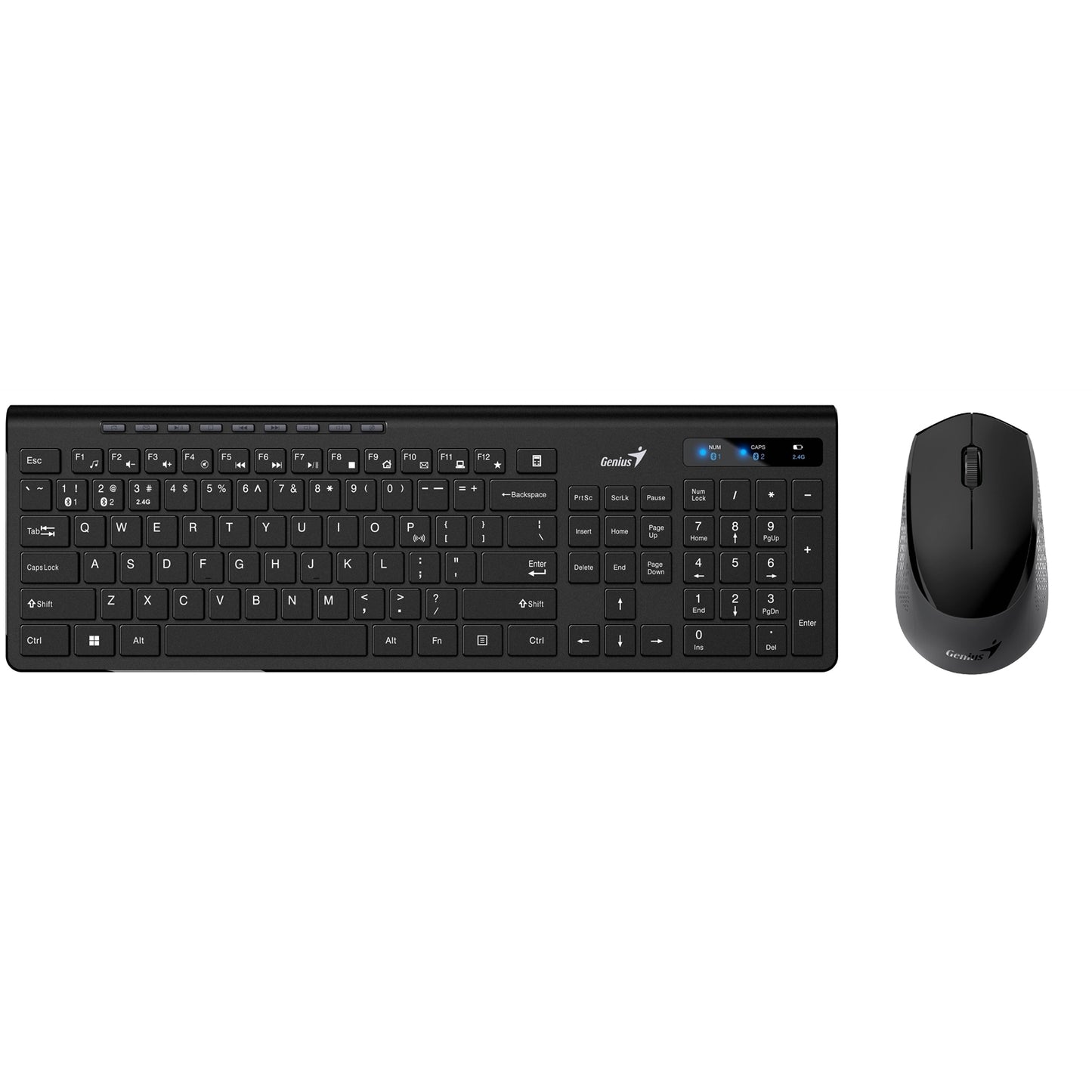 Genius SlimStar 8230 Bluetooth 5.3 and 2.4GHz Wireless Keyboard and Mouse Set