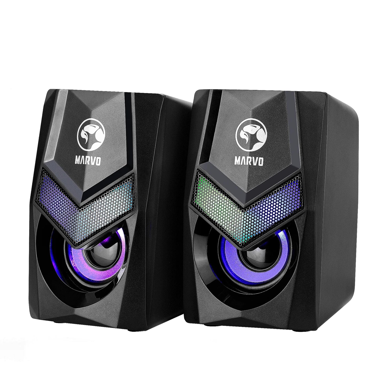 Marvo Scorpion Havoc 10 Gaming Speakers, 6W, USB Powered, Stereo, RGB, SG-118