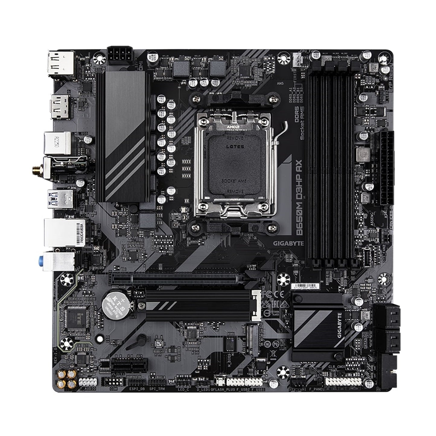 Gigabyte B650M D3HP AX Ultra Durable AMD AM5 Socket Motherboard, ATX DDR5 USB-C
