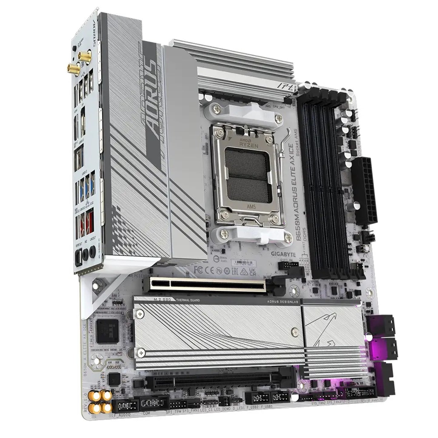 Gigabyte B650M AORUS ELITE AX ICE AMD AM5 Socket Motherboard