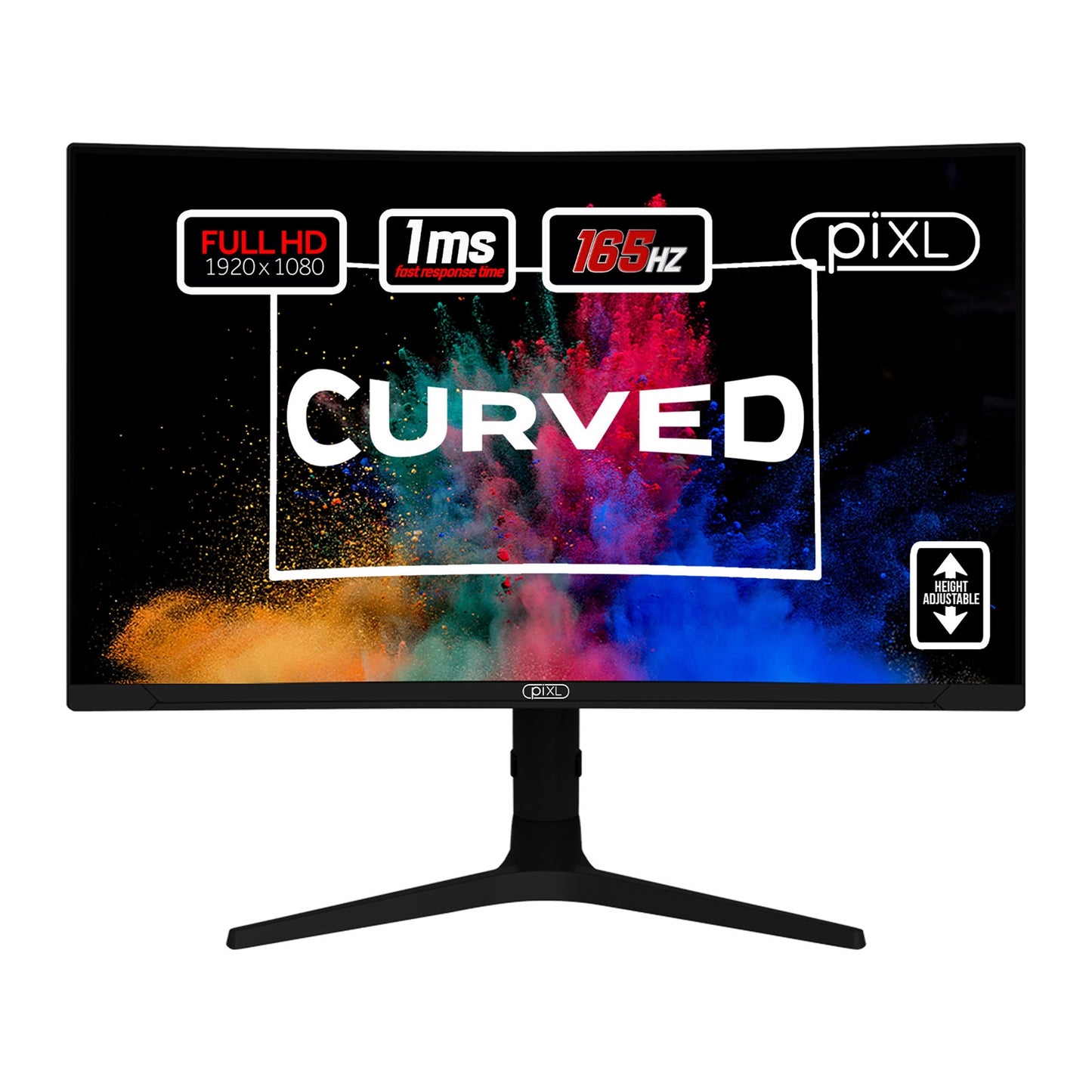 piXL CM27C7 27 Inch 165Hz Full HD Curved Gaming Monitor
