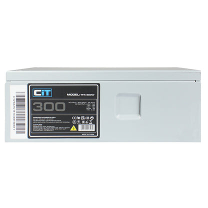 CIT 300W TFX-300W Silver Coating Power Supply, Low Noise 8cm Fan PSU