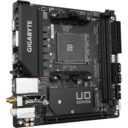 Gigabyte A520I AC Motherboard, AMD Socket AM4, DDR4, Mini-ITX, Wi-Fi 5, HDMI