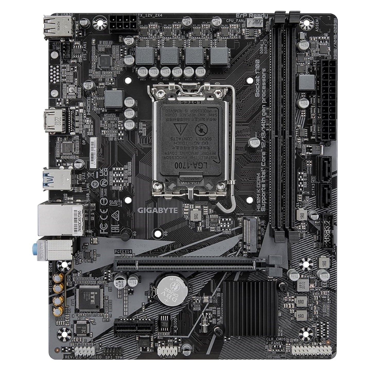 Gigabyte H610M K DDR4 Ultra Durable Intel 1700 Socket Motherboard, Micro-ATX