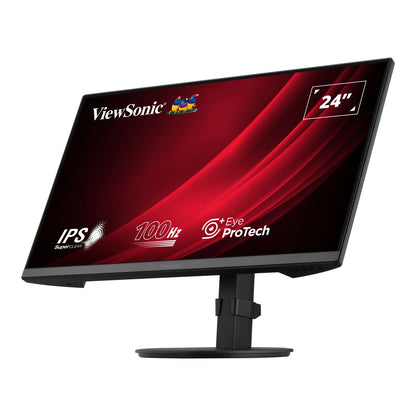 Viewsonic VA2408-HDJ 24 Inch IPS Monitor, FHD, 100Hz, 5ms, Adjustable