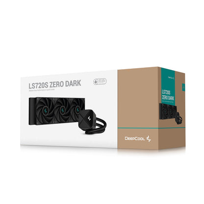 DeepCool LS720 SE Zero Dark All In One Liquid CPU Cooler 360mm Fans Intel/AMD