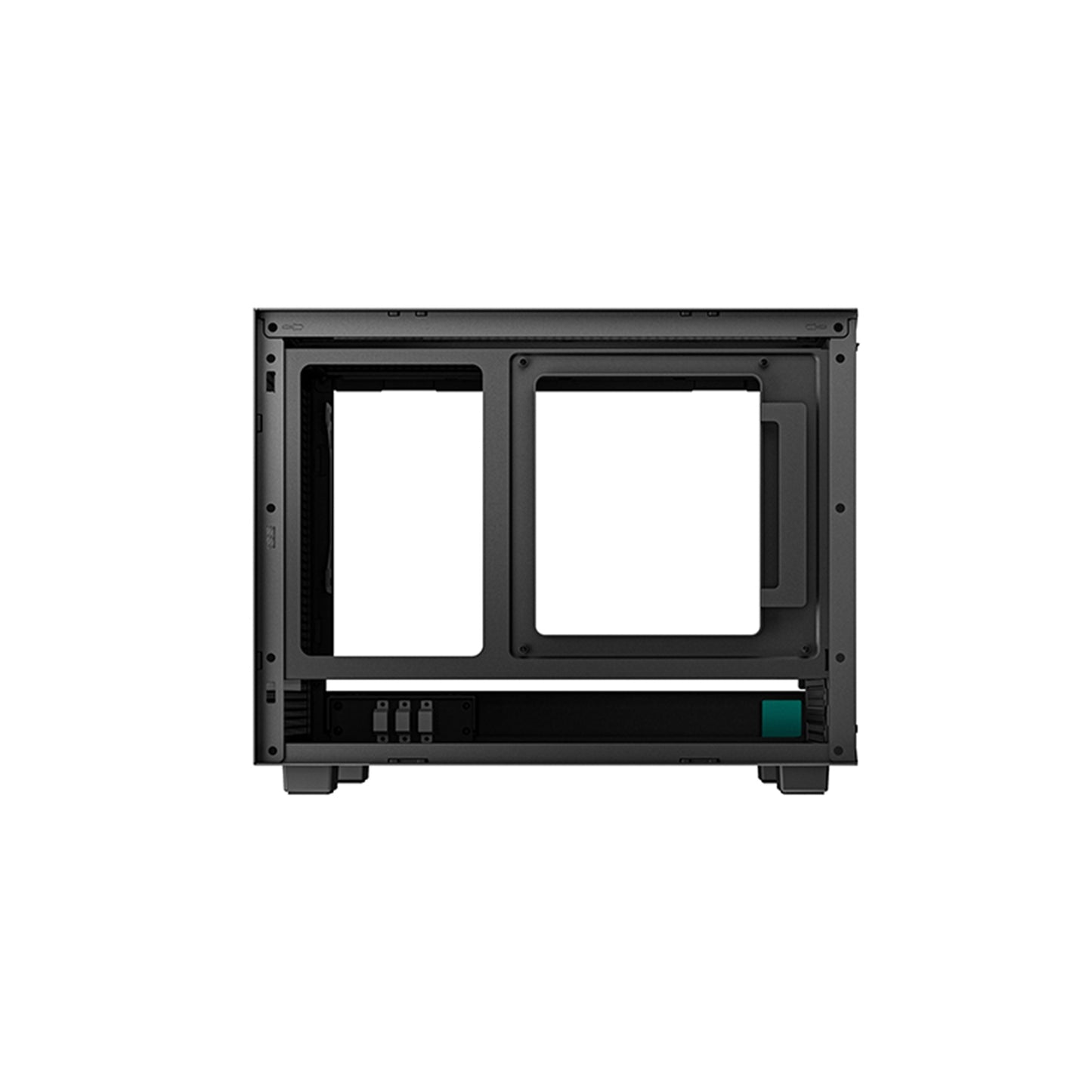 DeepCool CH160 Ultra-Portable Gaming Case Black Micro Tower, Glass Side Panel