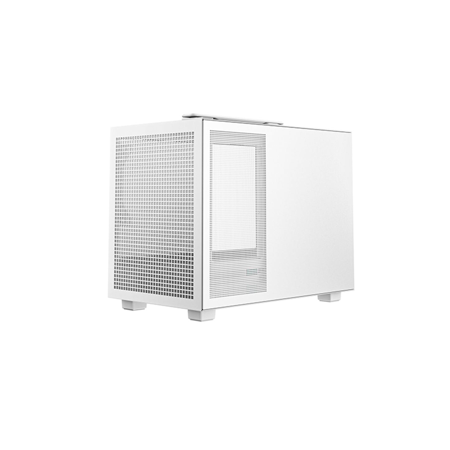 DeepCool CH160 Ultra-Portable Gaming Case White Micro Tower, Glass Side Panel