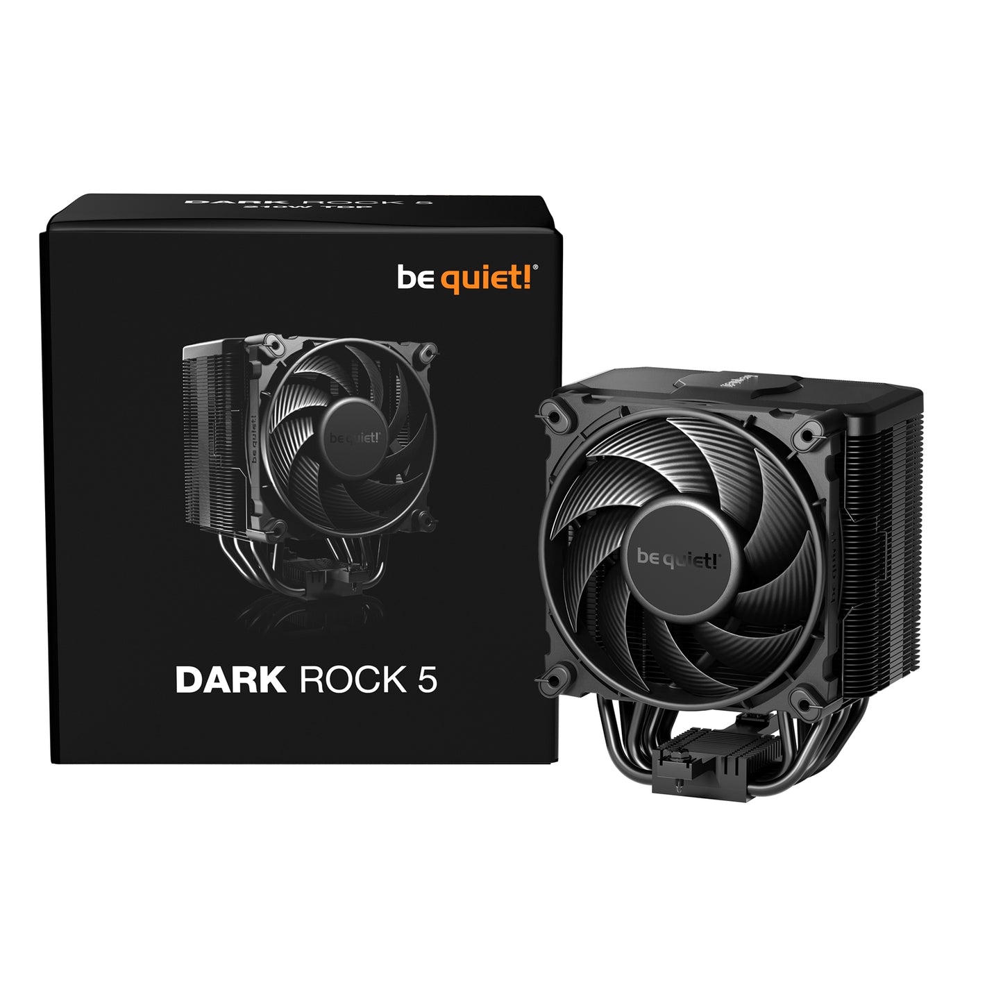 be quiet! Dark Rock 5 CPU Cooler Silent Wings 4 120mm PWM Fan 6 Heat Pipes