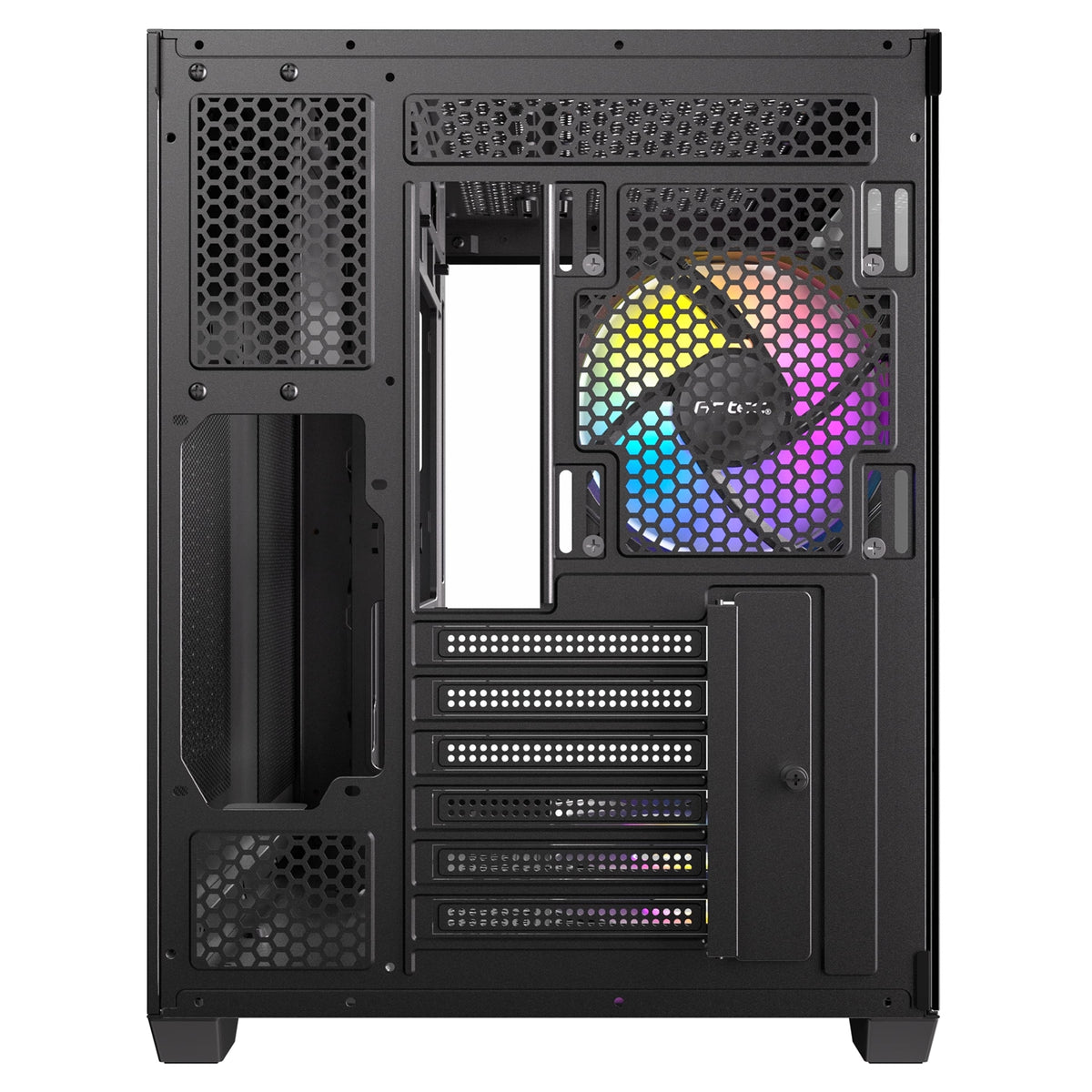 Antec CX800 Wood Mid Tower Dual Chamber Gaming Case with ARGB LED Fans Installed