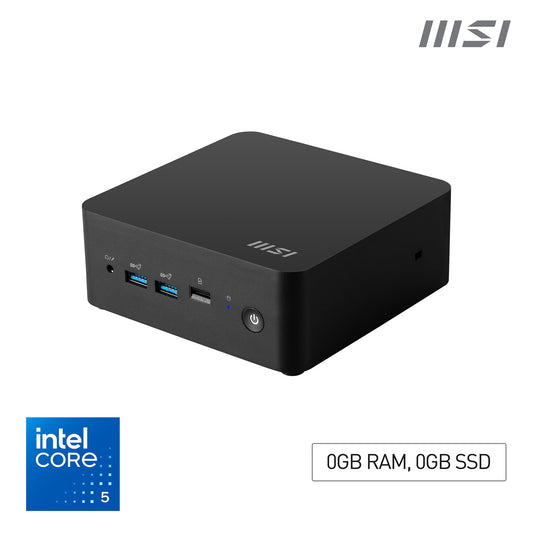 MSI Cubi NUC 1M Barebone - Intel Core 5 14th Gen, Intel Graphics, DDR5, WiFi 6E