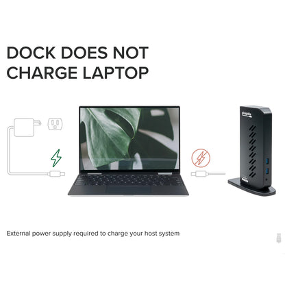 Plugable UD-3900Z USB-A/USB-C Dual Monitor Universal DisplayLink Docking Station
