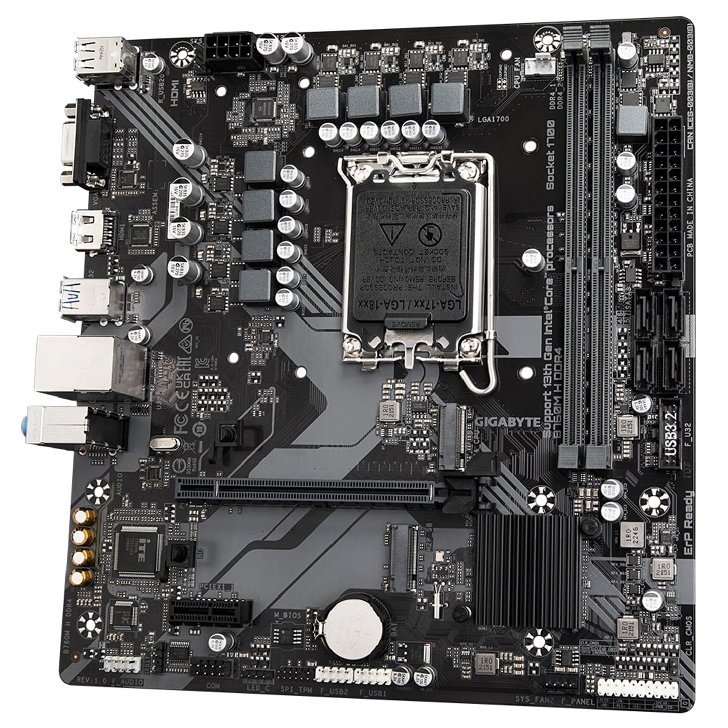Gigabyte B760M H DDR4 Ultra Durable Intel 1700 Socket Motherboard Micro-ATX