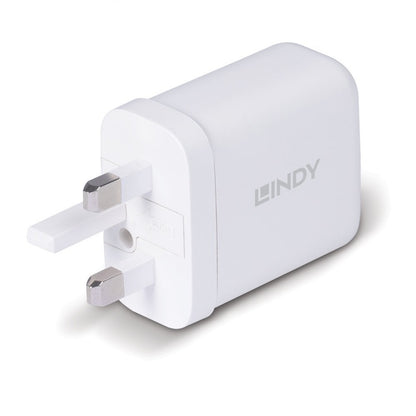 Lindy 73427 65W USB Type C GaN Charger UK Plug