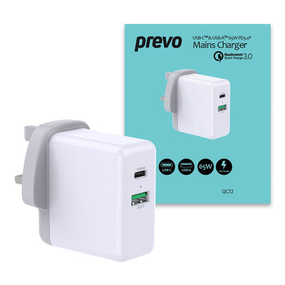 Prevo Entertainment Bundle with ANC Earbuds, 10000mAh Powerbank & Mains Charger