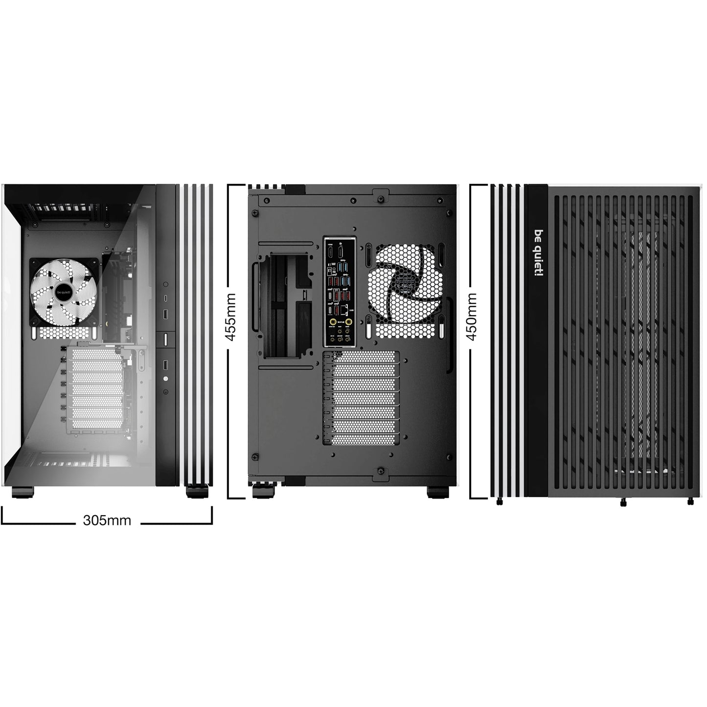 be-quiet! Light Base 600 LX PC Case, Black, Midi-Tower, Massive ARGB LED Strip
