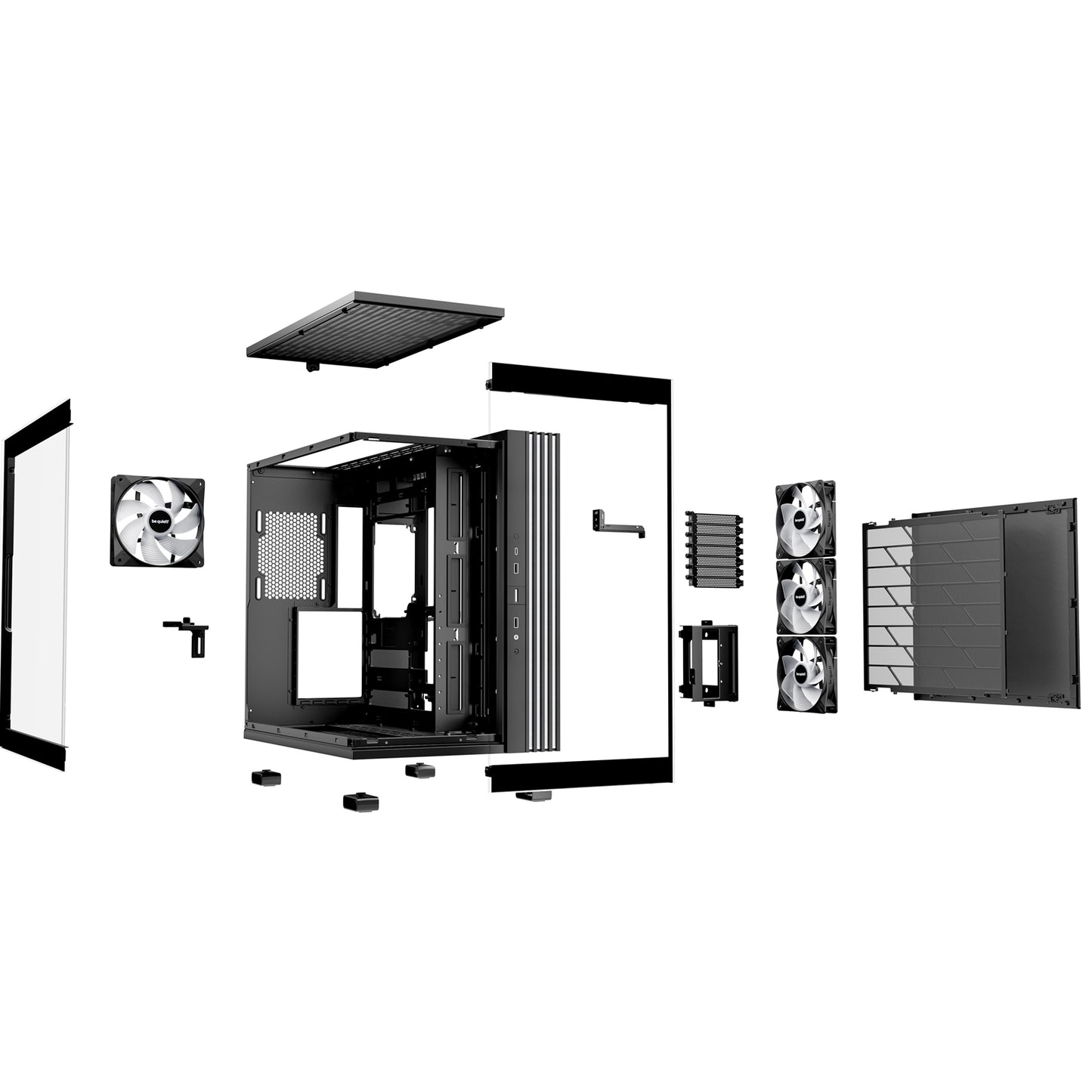 be-quiet! Light Base 600 LX PC Case, Black, Midi-Tower, Massive ARGB LED Strip
