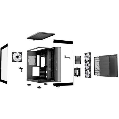 be-quiet! Light Base 600 LX PC Case, Black, Midi-Tower, Massive ARGB LED Strip