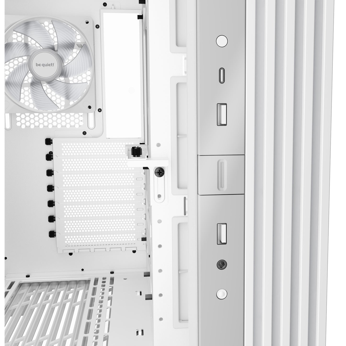 be-quiet! Light Base 600 LX, White, Midi-Tower ATX Case, ARGB LED Strip, 4x Fans