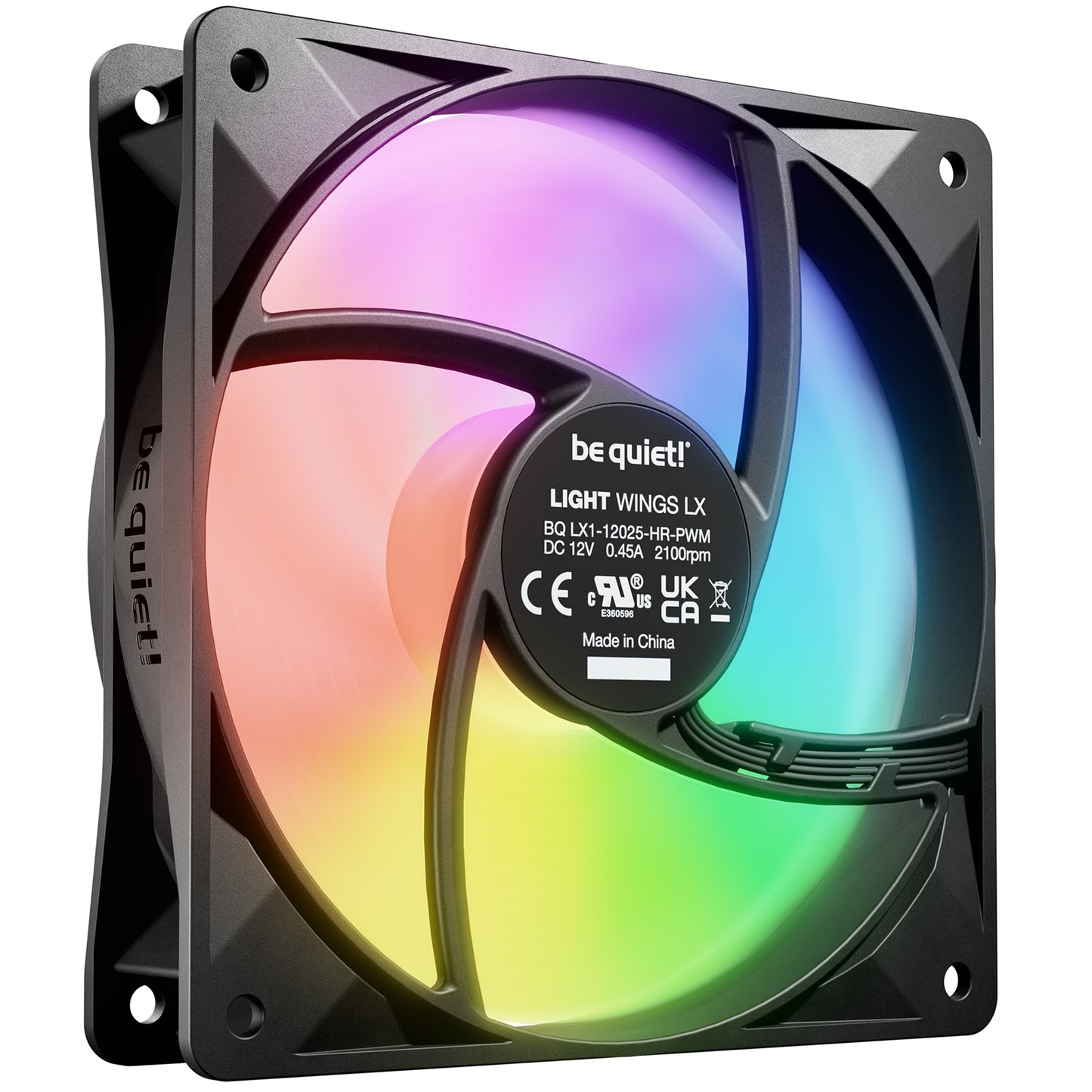 Be Quiet! LIGHT WINGS LX 120mm PWM High-Speed Case Fan Rifle Bearing 9 Blades
