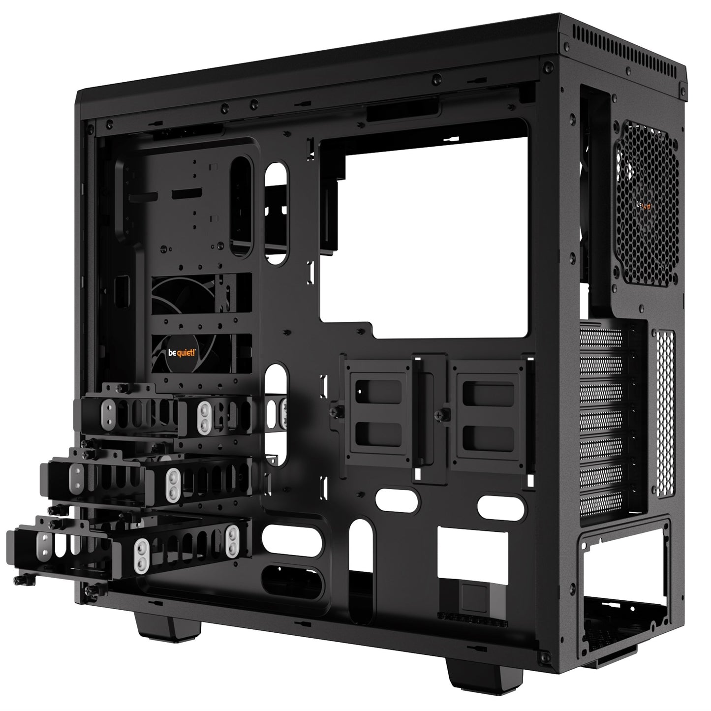 be quiet! Pure Base 600 Case, Silver, Mid Tower, 3x Pure Wings 2 Black PWM Fans