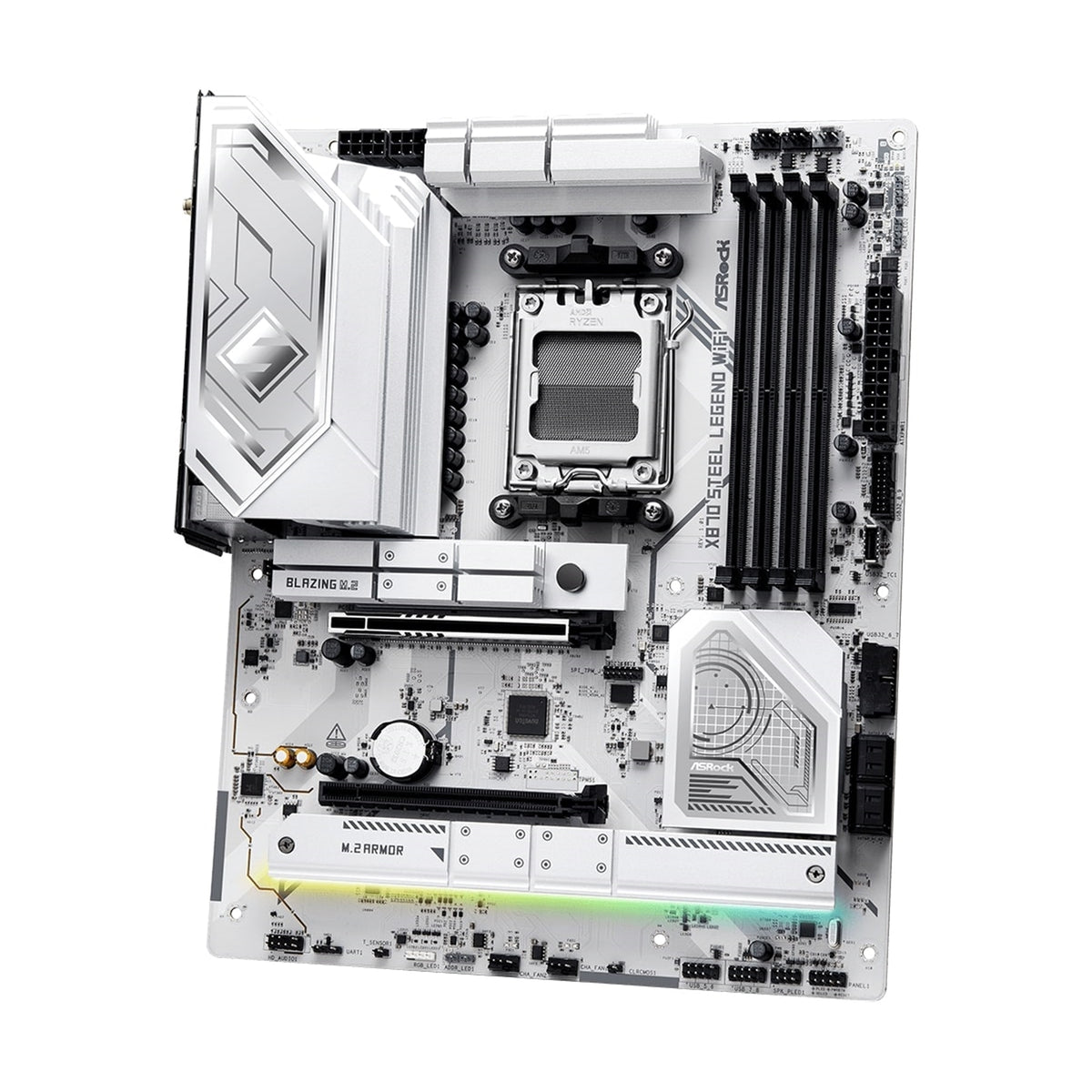 ASRock X870 STEEL LEGEND WIFI Motherboard, AMD Socket AM5, ATX, DDR5, WiFi 7