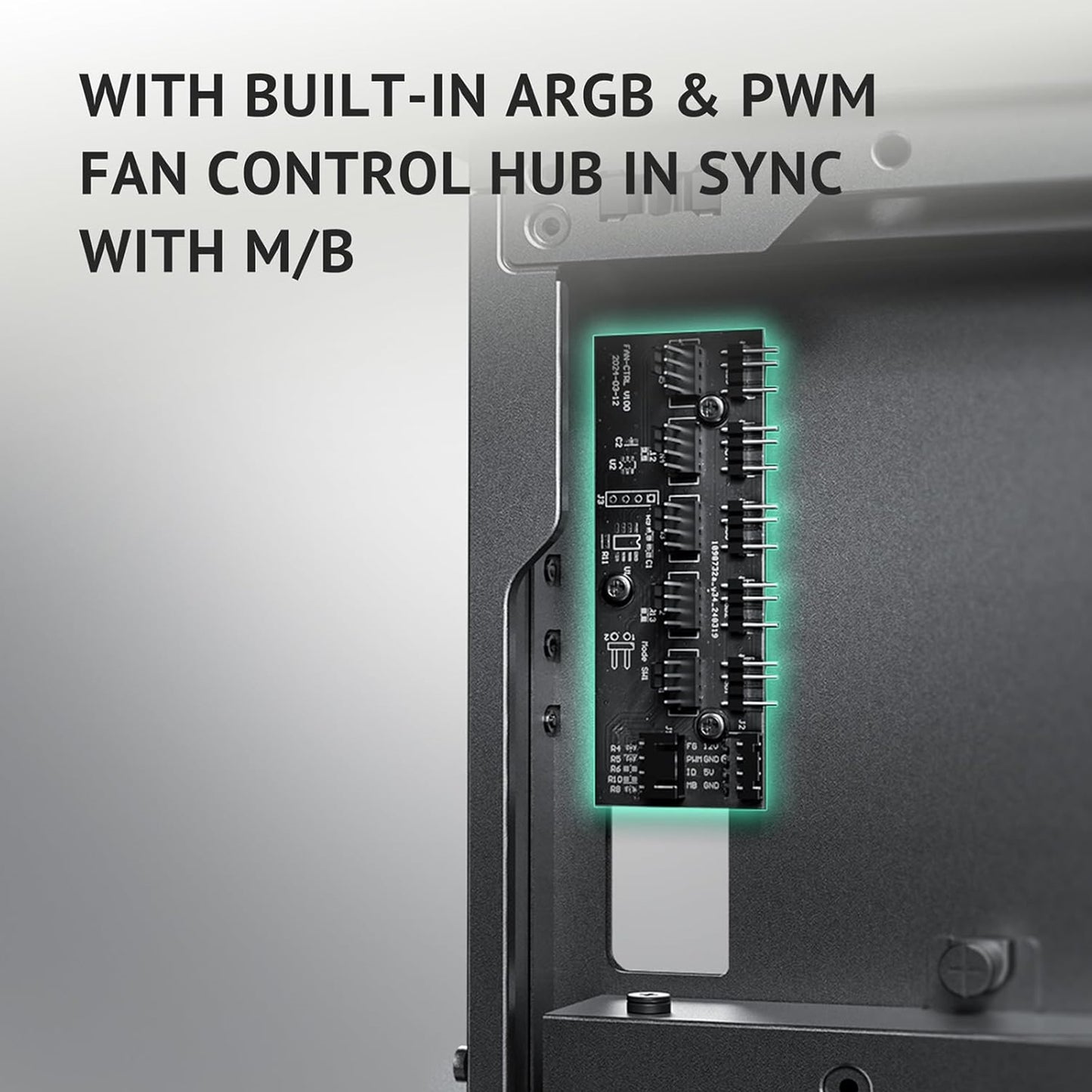 Antec Flux PRO Full Tower PC Case, Tempered Glass Wood, Black, 6 Installed Fans